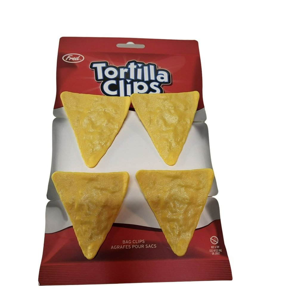 Fred Tortilla Chip Bag Clips Set of 4